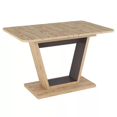 Rozkladací jedálenský stôl ILIAS - dub wotan / hnedý