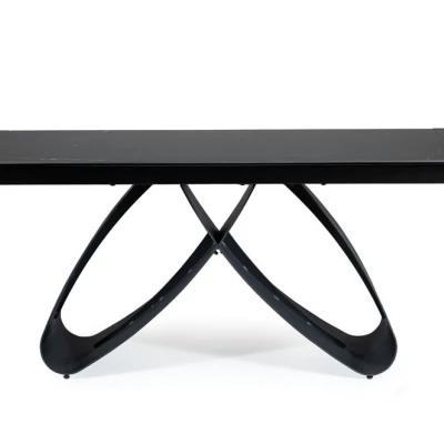 Rozkladací jedálenský stôl KAITO - čierny