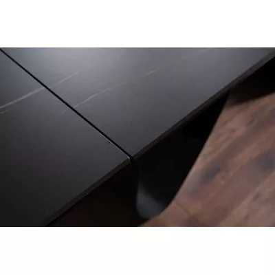 Rozkladací jedálenský stôl KAITO - čierny