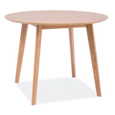 Okrúhly jedálenský stôl RYSZARD - 90x90, dub