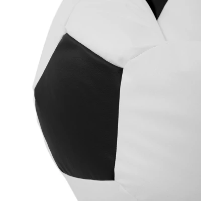 Sedací vak v tvare lopty AMADEO - biely / šedý