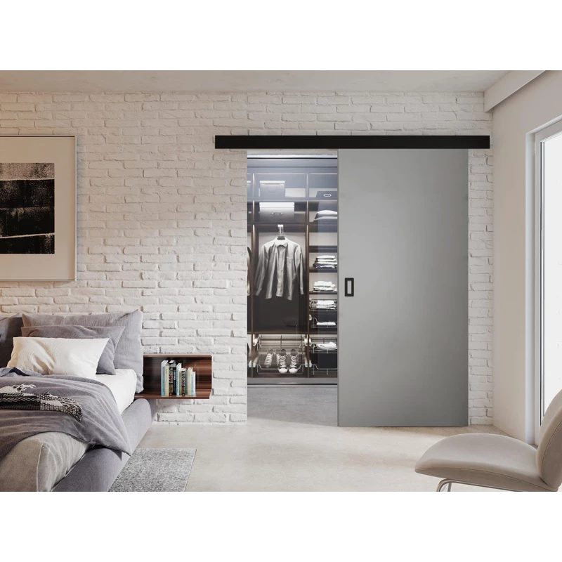 Posuvné interiérové dvere SANITA 1 - 90 cm, grafitové