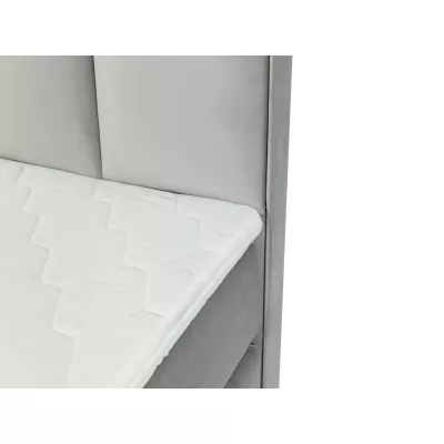 Boxspringová dvojlôžková posteľ 200x200 MARCELINO - zelená + topper ZDARMA
