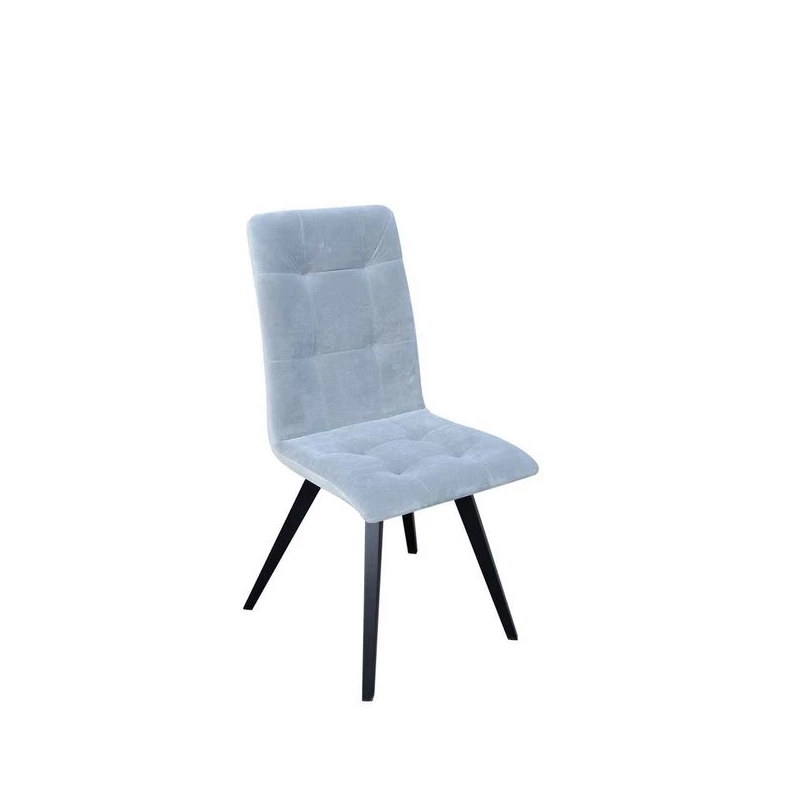 Čalúnená jedálenská stolička MOVILE 14 - čierna / svetlá modrá