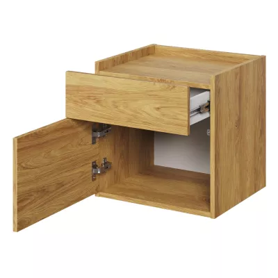Študentská zostava s posteľou 90x200 SONRISA 7 - orech hickory / silk flow