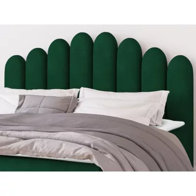 Hotelová manželská posteľ 140x200 LUCILA - šedá + topper ZDARMA