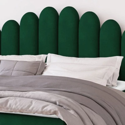 Hotelová manželská posteľ 160x200 LUCILA - zelená + topper ZDARMA