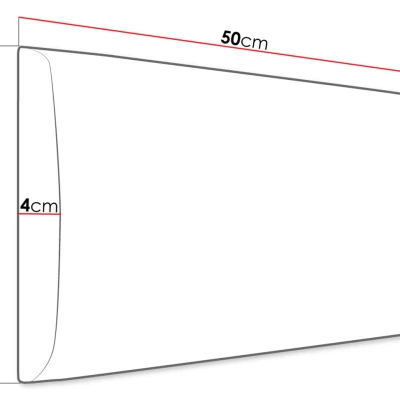 Čalúnený nástenný panel 50x30 PAG - žltý