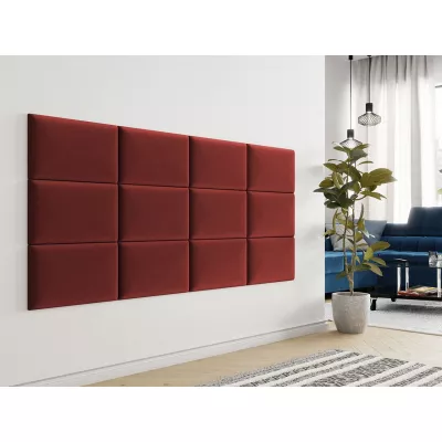 Čalúnený nástenný panel 50x30 PAG - červený
