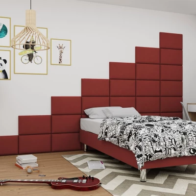 Čalúnený nástenný panel 50x30 PAG - červený