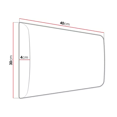 Čalúnený nástenný panel 40x30 PAG - žltý