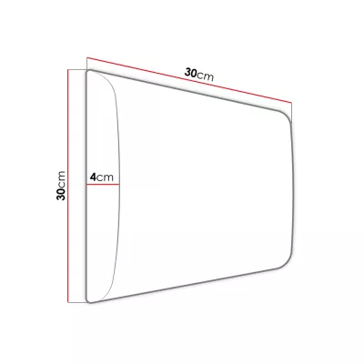 Čalúnený nástenný panel 30x30 PAG - hnedý