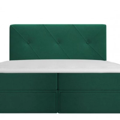 Kontinentálna manželská posteľ 180x200 LEYA - grafitová + topper ZDARMA