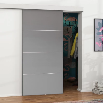 Posuvné interiérové dvere VIGRA 2 - 80 cm, antracitové