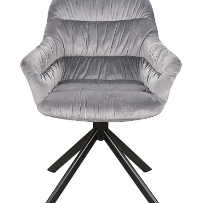 Čalúnená stolička BONKA 2 - šedá / čierna