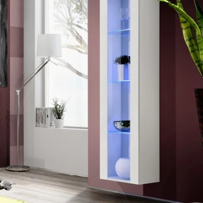 Priestorná vitrína FREYA - biela