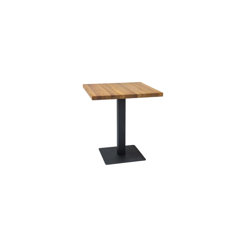 Jedálenský stôl KYRYLO 3 - 80x80, dub / čierny