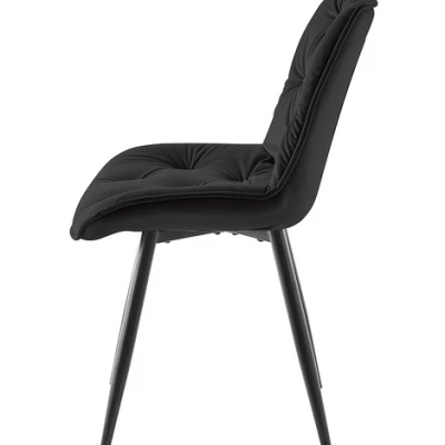 Moderná stolička LUSINE - čierna / čierna