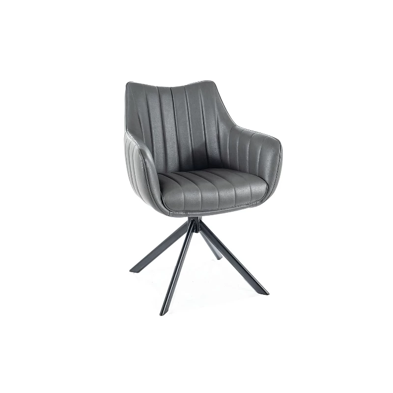 Otočná stolička OTO 2 - šedá / čierna
