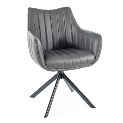 Otočná stolička OTO 2 - šedá / čierna