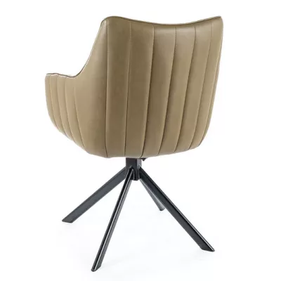 Otočná stolička OTO 2 - svetlo hnedá / čierna