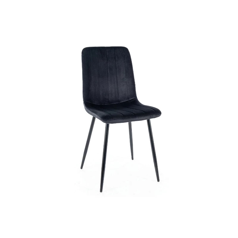Čalúnená stolička KASHA - čierna / čierna