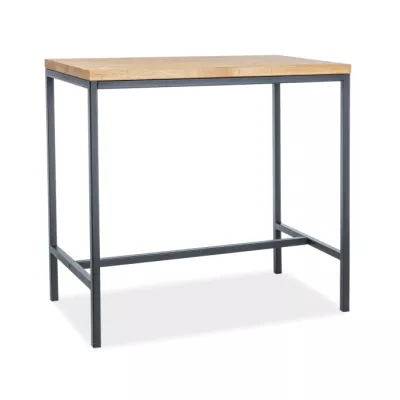 Barový stôl ULJAN 1 - dub / čierny
