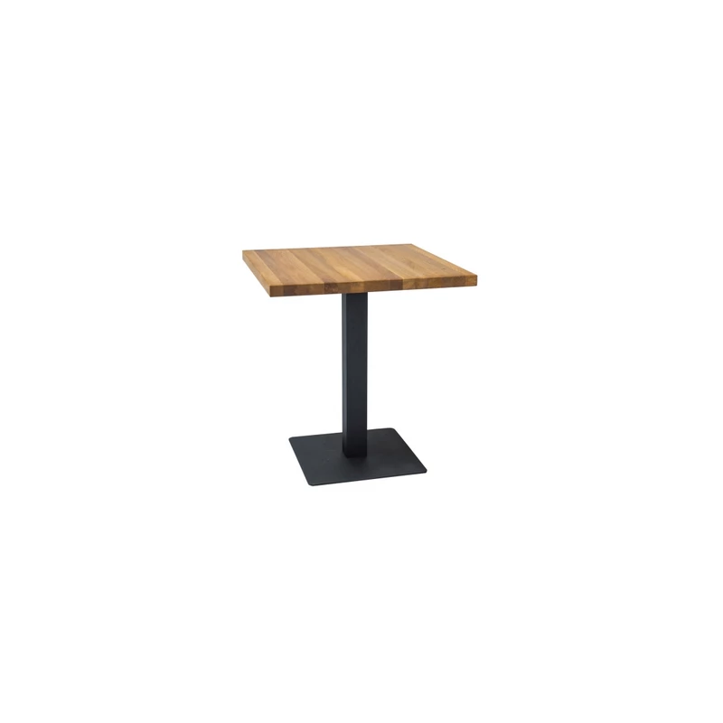 Jedálenský stôl KYRYLO 2 - 80x80, dub / čierny