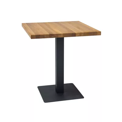 Jedálenský stôl KYRYLO 2 - 70x70, dub / čierny