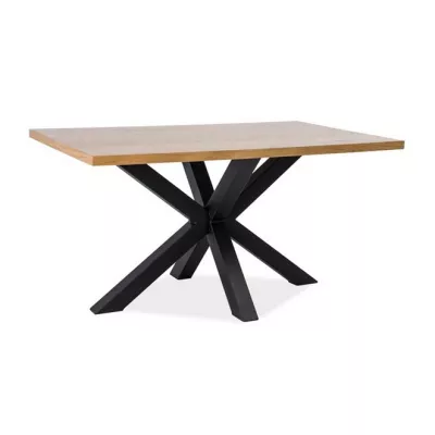 Dizajnový jedálenský stôl MARTIN 1 - 180x90, dub / čierny