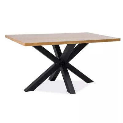 Dizajnový jedálenský stôl MARTIN 2 - 150x90, dub / čierny
