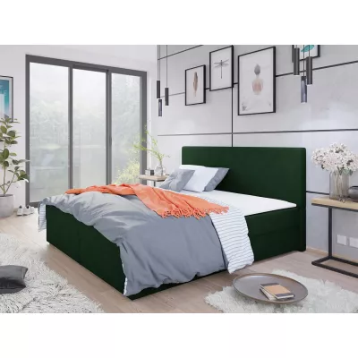 Kontinentálna manželská posteľ 140x200 BALJA 4 - zelená + topper ZDARMA