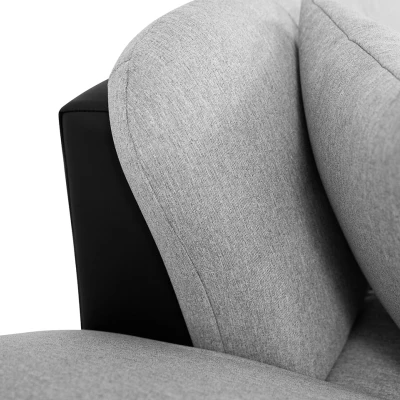 Moderná rohová sedačka HARUKA - svetlá šedá, pravý roh