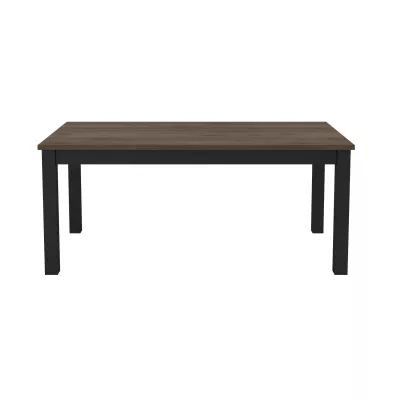 Jedálenský stôl OKAL - 180 cm, okapi orech / čierny