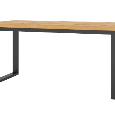 Rozkladací jedálenský stôl GEJFUN - dub wotan / kovové nohy