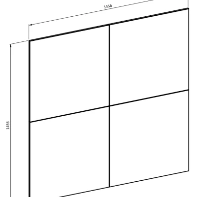 Nástenný panel pod TV SYLWIA - čierny