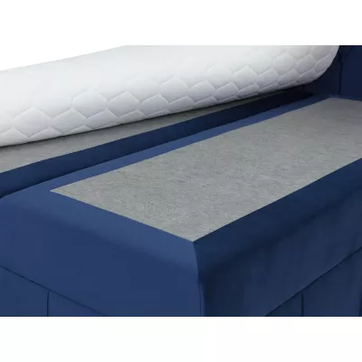 Hotelová dvojlôžková posteľ 200x200 RUFIO - šedá + topper ZDARMA
