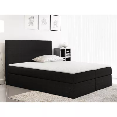 Kontinentálna jednolôžková posteľ 120x200 MARICELA - čierna + topper ZDARMA