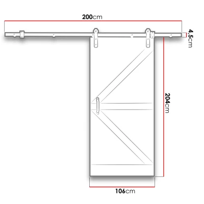 Posuvné interiérové dvere NERE - 100 cm, masívna borovica