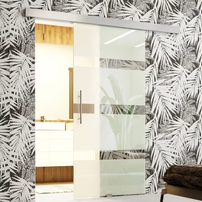 Interiérové posuvné sklenené dvere MARISOL 3 - 100 cm, pieskované
