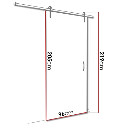 Posuvné interiérové dvere XAVIER 5 - 90 cm, jaseň tmavý