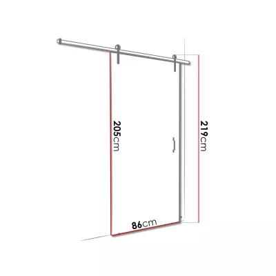 Posuvné interiérové dvere XAVIER 5 - 80 cm, dub sonoma