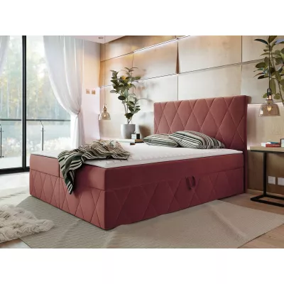 Hotelová manželská posteľ 180x200 PALMA - ružová + topper ZDARMA