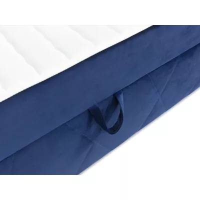 Hotelová manželská posteľ 160x200 PALMA - svetlá modrá + topper ZDARMA