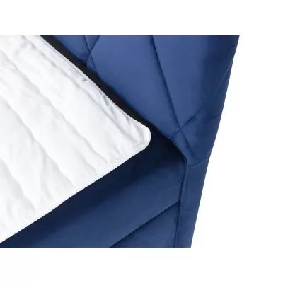 Hotelová manželská posteľ 160x200 PALMA - modrá + topper ZDARMA