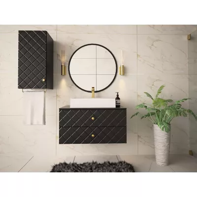 Kúpeľňová zostava PAULITA 3 - čierna + sifón a umývadlo ZDARMA