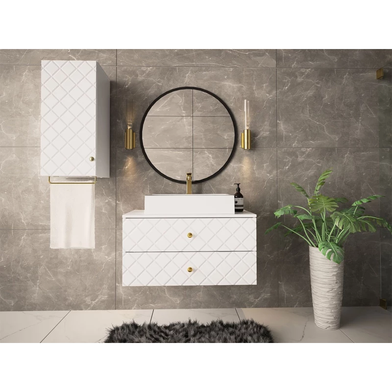 Kúpeľňová zostava PAULITA 3 - biela + sifón a umývadlo ZDARMA