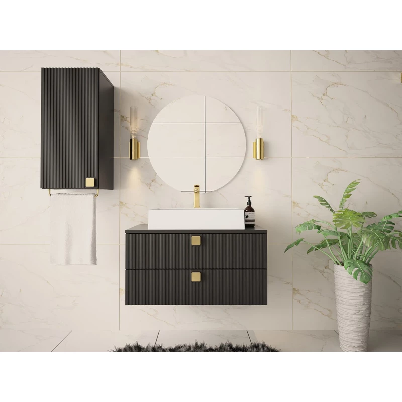 Kúpeľňová zostava PALOMA 3 - čierna + umývadlo ZDARMA
