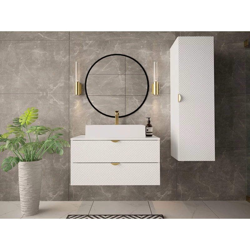 Kúpeľňová zostava PALBAN 2 - biela + umývadlo ZDARMA