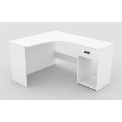 Rohový písací stôl COSTAS - biely